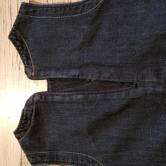 3/$25 BABY Gap Denim dark blue sleeveless dress size 18-24 months - Picture 7 of 9